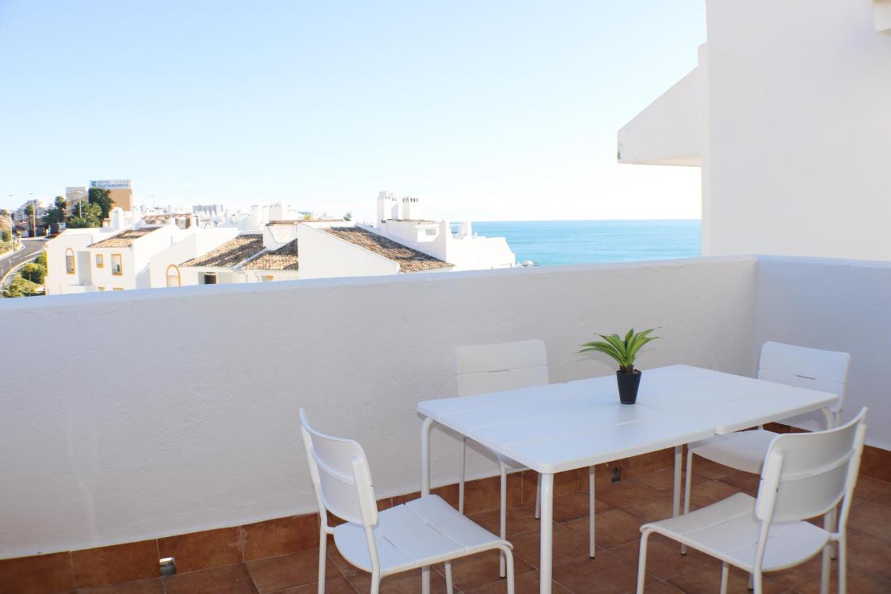Ático frente al mar - Vistas, piscina, terrazas, parking! Benalmádena Exterior foto